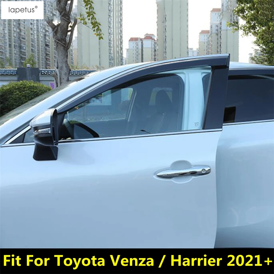 

4PCS Car Smoke Weather Shield Window Visors Sun Rain Guard Wind Deflectors Kit Accessories For Toyota Venza / Harrier 2021 2022