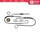 Запчасти для автомобилей Bross BWR623, электрический стеклоподъемник, комплект для ремонта передней левой двери для Peugeot 206 23 45 двери 1998-2003