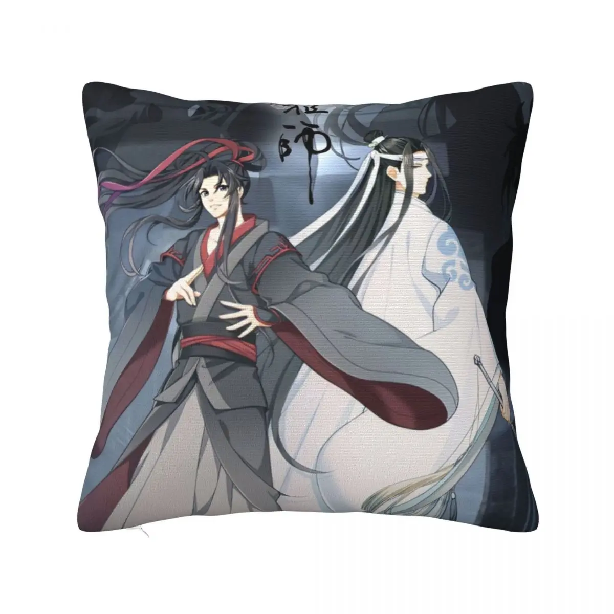 

Mo Dao Zu Shi Pillowcase Printed Fabric Cushion Cover Gift Anime Manga Pillow Case Cover Bedroom Square 45X45cm