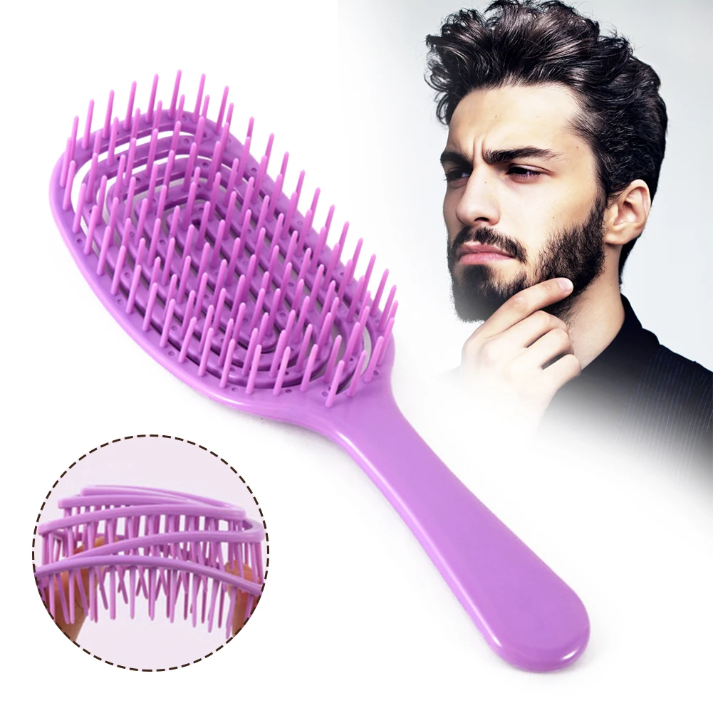 

Hollow Out Hair Loss Cleaning Brush Quick-drying Detangling Hair Brushes Anti-tangling Head Massager Comb Unisex for Adults Kids
