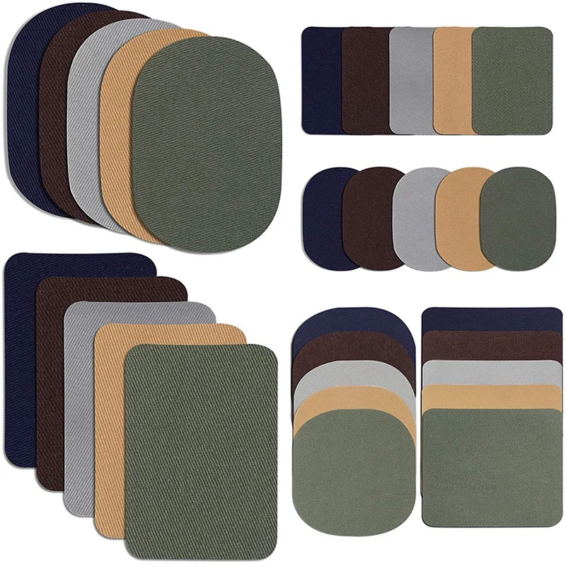 

30 шт., патчи для ремонта одежды, 5 цветов