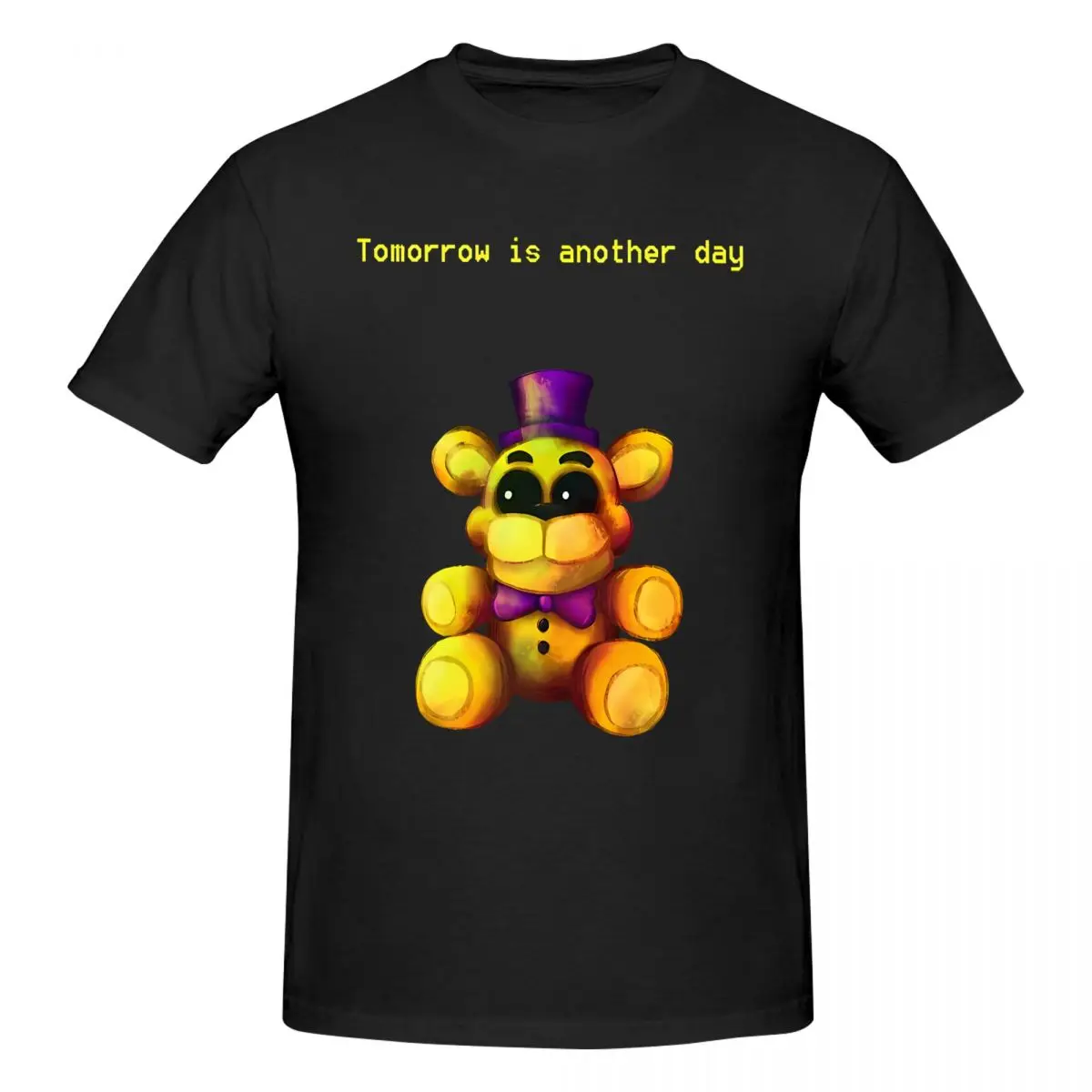 Забавная Мужская футболка F-Fnaf Винтажная из 100% хлопка с круглым вырезом