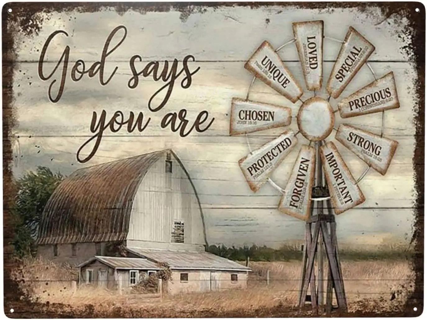 WZVZGZ Wndmll Tn Metl Sgn Wll Decor Fun Decorton для дома Ktchen Br Room Grge Vntge Плакат Plque 12 &quotx 16&quot