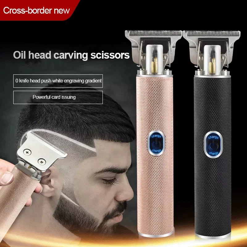

NEW2023 Hair clipper set trimmer USB rechargeable hair cutting Portable metal T-shaped external cordless wireless hair Fader