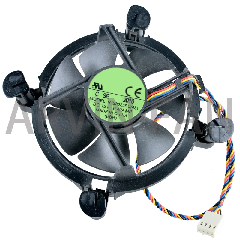 Новый оригинальный R128025SU DC12V 0.40A 4-контактный теплоотвод кулер охлаждающий вентилятор для ЦП 115X 1200