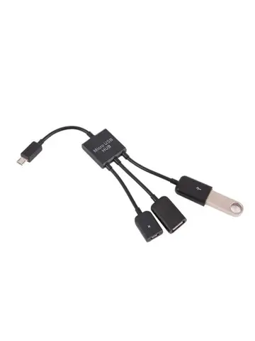 USB 2.0 концентратор Micro-USB 3 порта