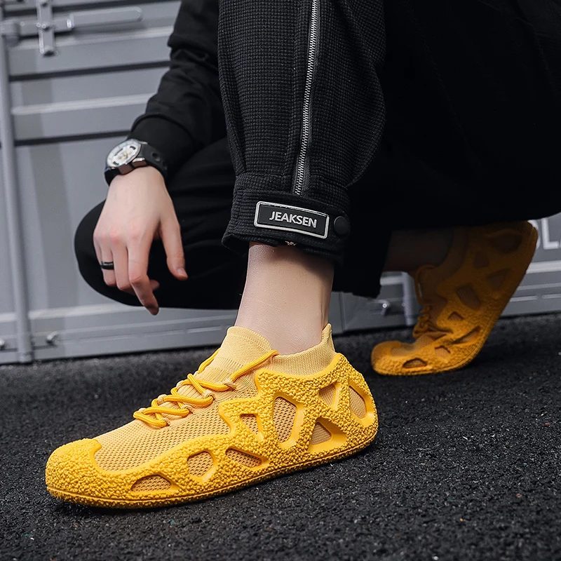 New Men's Outdoor Sneakers Breathable Shoes for Men Lightweight Unisex Sneakers Comfortable Sports Training Running Shoes