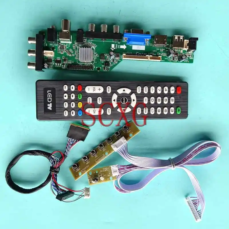 

Плата контроллера цифровой ЖК-панели DVB, совместимая с CLAA116WA01A CLAA116WA03A 11,6 "AV RF USB 40Pin LVDS VGA HDMI, комплект 1366*768