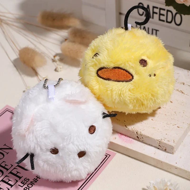 

new Cute duck ball Plush backpack pendant toy duck bean bag Venting dolls fashione Keychain soft funny decorate birthday gift