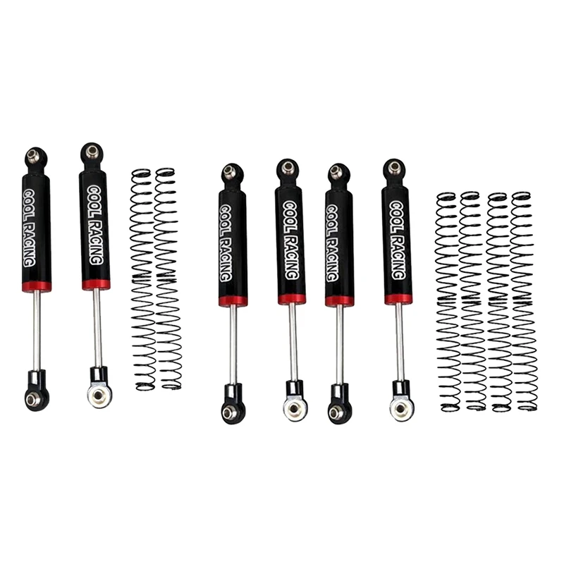 

COOL RACING 6PCS Oil Suspension Shock Absorber Internal Spring Shock Absorber 80mm,for SCX10 D90 WRAITH TRX-4 90046 RC