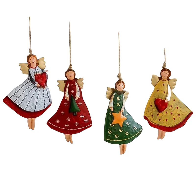 

Деревянные подвески-ангелы 4 шт.