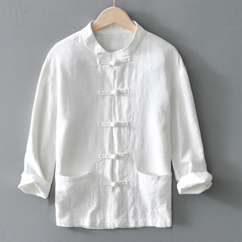 Удобные модные мужские футболки для отдыха кунг-фу с длинным рукавом большие