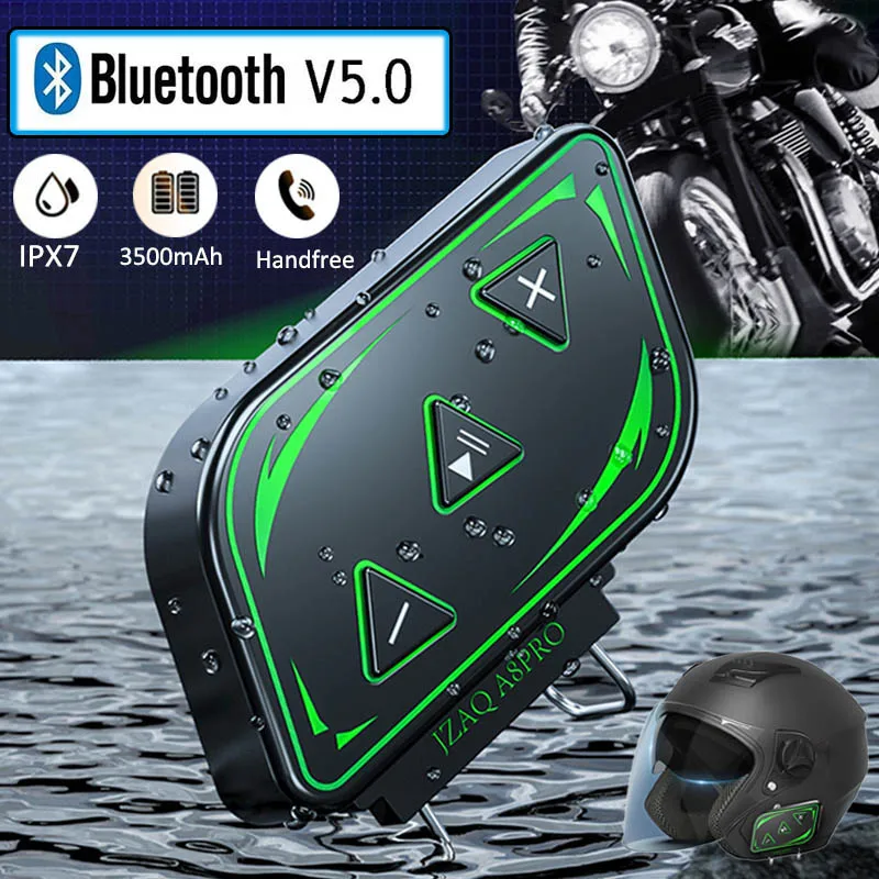 

Водонепроницаемый шлем гарнитура Bluetooth 5,0 мотоциклетные наушники Handsfree Call Kit стерео музыкальный динамик 3500 мАч Внешний аккумулятор IPX7