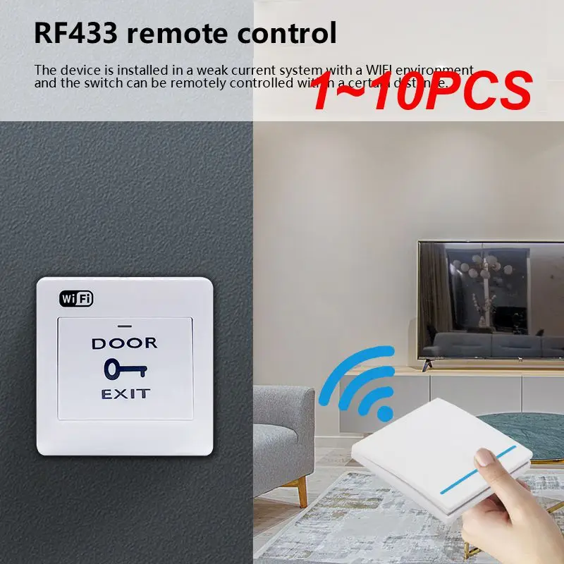 1~10PCS Corui WIFI Smart Door Access Control System Switch Tuya Life App Wireless Remote Support Button Manual