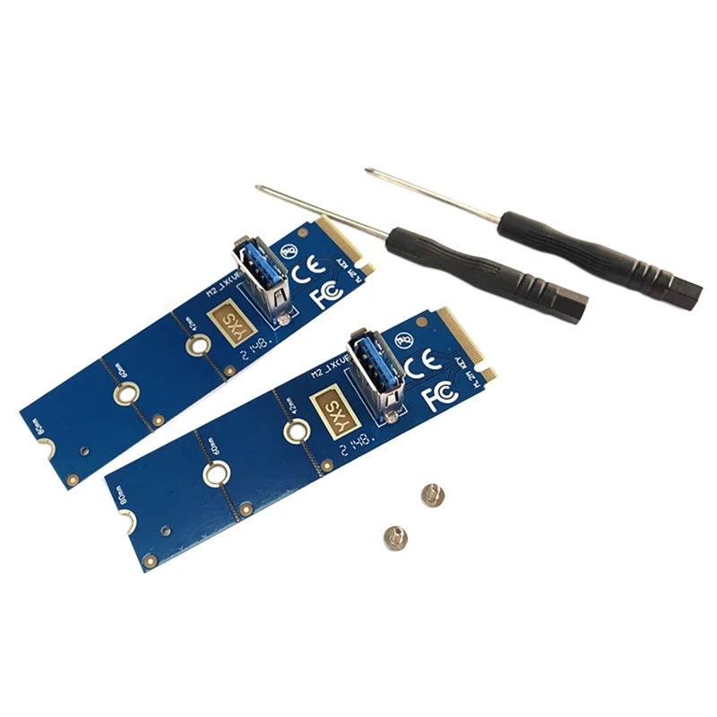 

2 шт., адаптер для карты M.2-PCI-E X16 NGFF