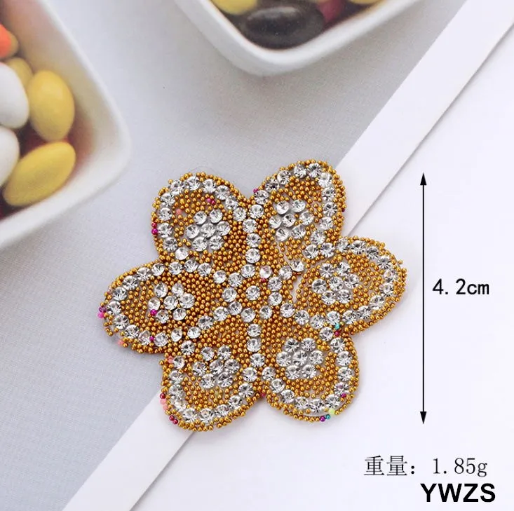 Новое поступление 10 шт. цветы стразы железные нашивки сделай сам исправление