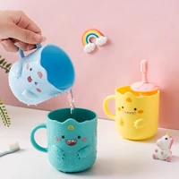 new household necessities children cute cartoon animal mouthwash cup wave cup mouth plastic thickening toothbrush cup