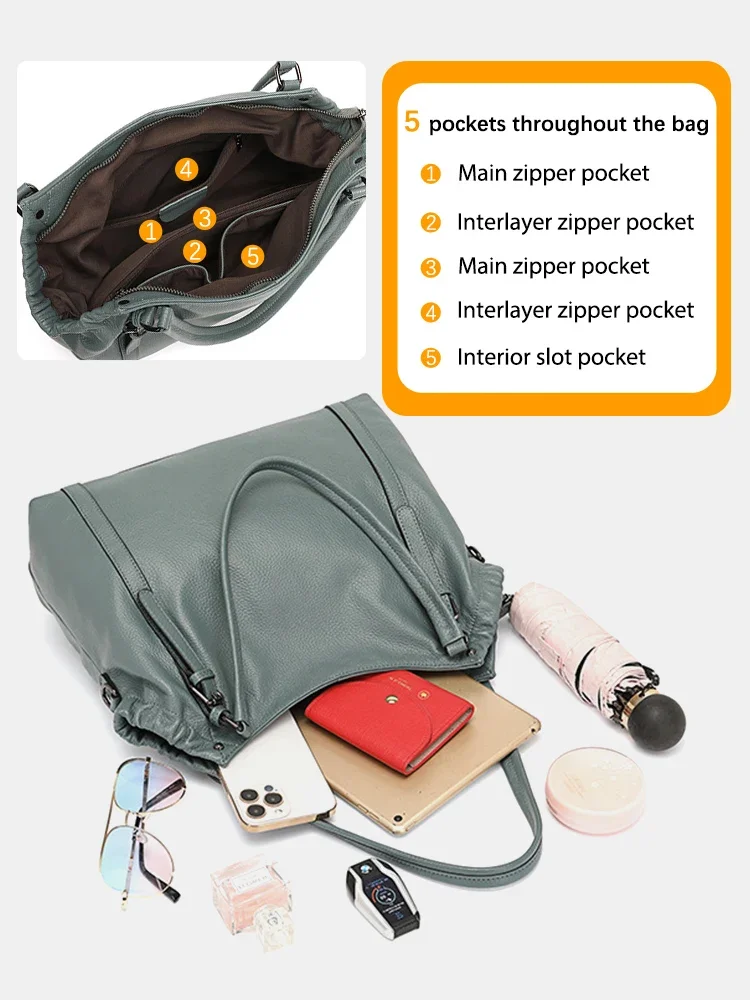 Модная Красная Женская Сумка Через Плечо Zency Из Натуральной Кожи