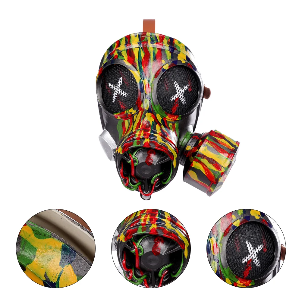 

Punk Gothic Rivet Mask Steampunk Gas Adults Halloween Costumes Haunted House Prop