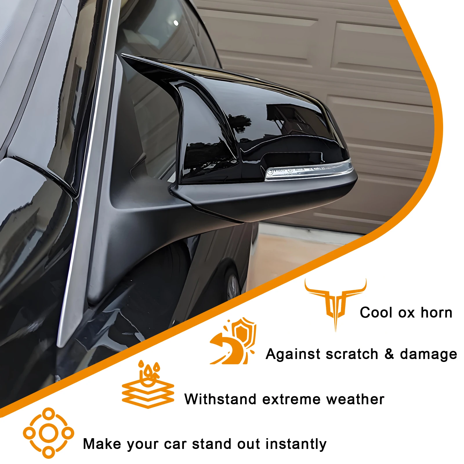 Для BMW F20 F21 F22 F23 F30 F32 F33 F36 F87 M2 X1 Крышка зеркала заднего вида на дверь внешнего