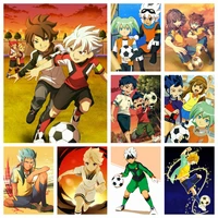 inazuma eleven anime diamond painting japanese cartoon poster cross stitch embroidery pictures art mosaic full drill home decor