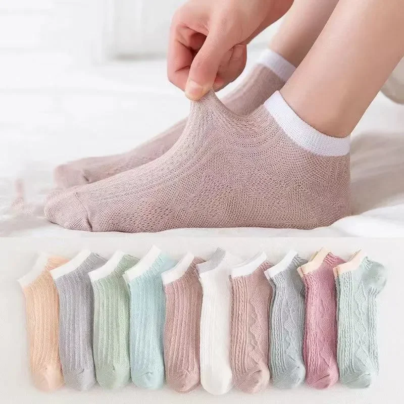 

Boat Meias Spring Mouth Low Ankle Women Cotton Socks Shallow Summer Japanese Brand 10pairs Cut Thin Cute Ins Tide Sock Socks