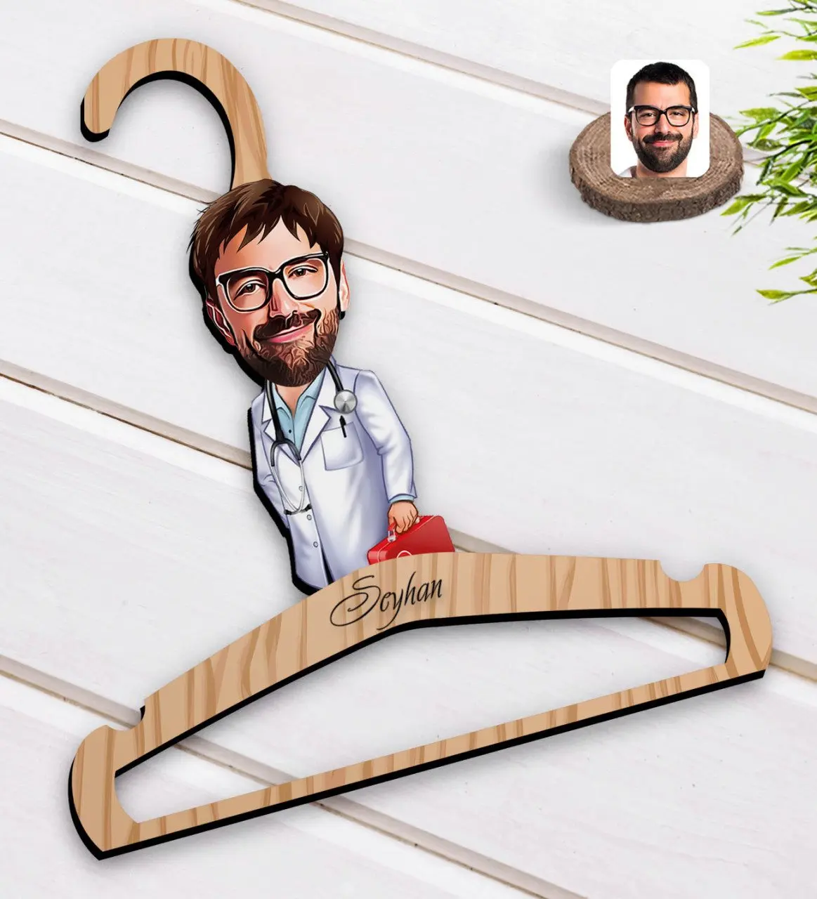 

Персонализированная Мужская экстренная медицинская техника, карикатура на деревянное платье асанитаре 1