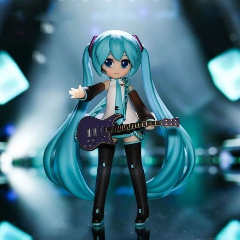 10 см-14 см Подлинная Аниме Фигурка Bandai Hatsune Miku модель серия карьерная сцена ПВХ