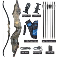60inch archery bow for left right hand takedown recurve bow fiberglass limbs for practice outdoor hunting shooting sports