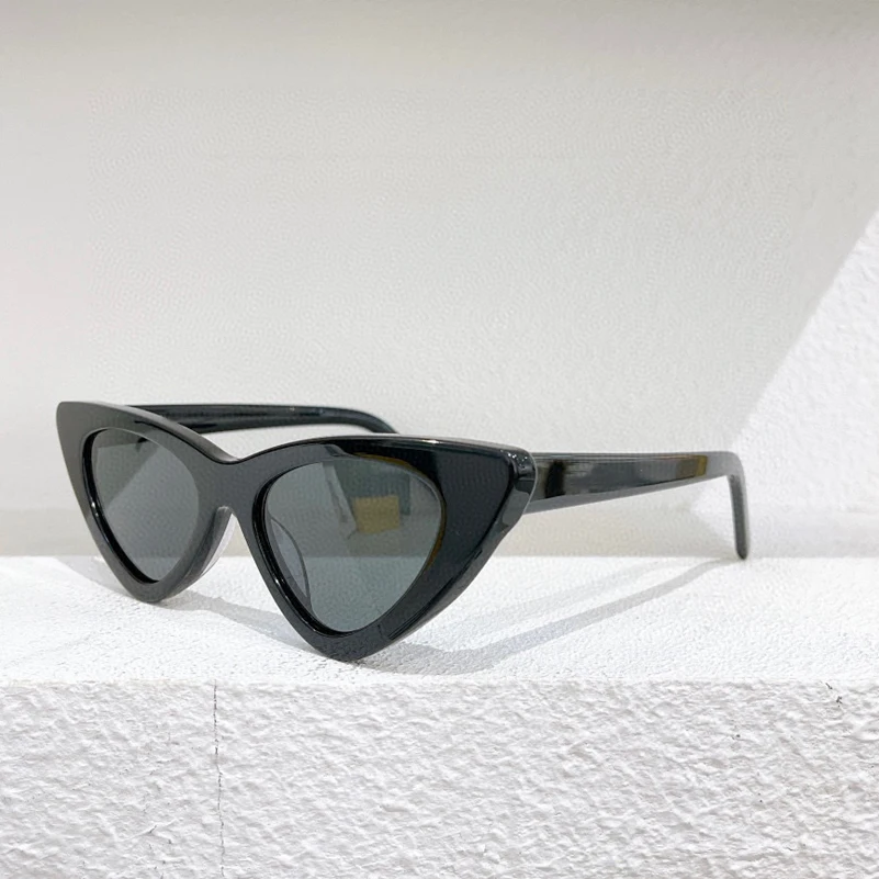 

Солнцезащитные очки кошачий глаз треугольной оправы высокого качества женские 452 Модные мужские очки по рецепту серые коричневые линзы