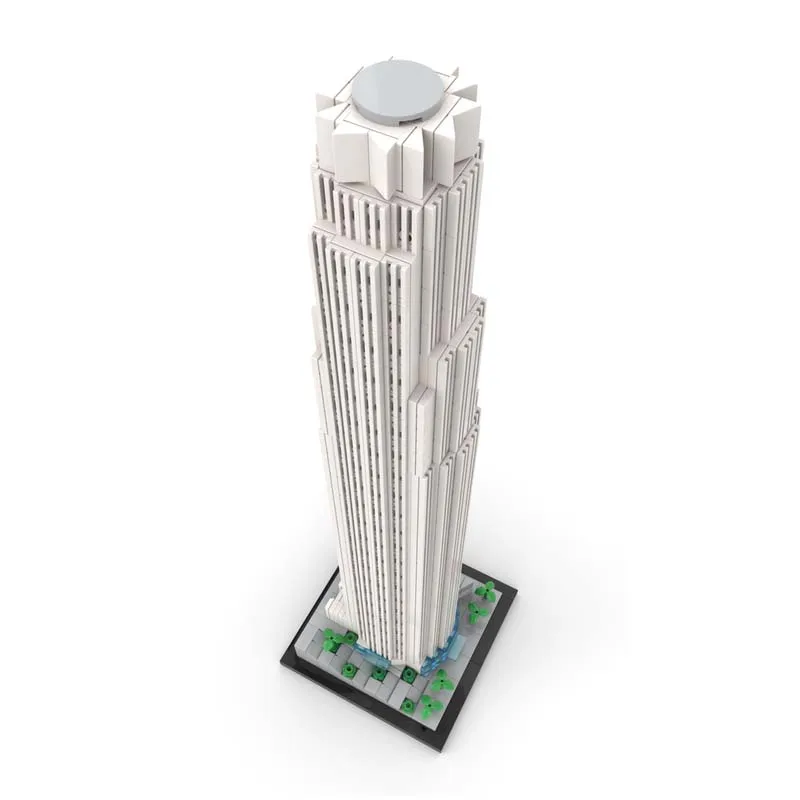 Строительные блоки MOC набор игрушек для сборки банка Америки башня масштаб 1:800