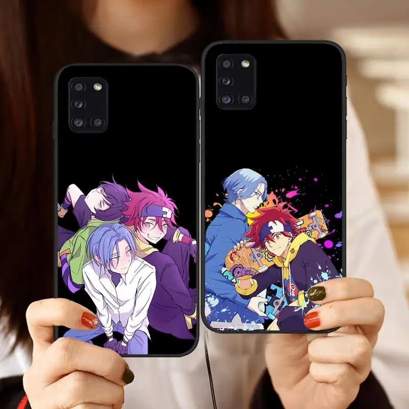 

SK8 The Infinity Anime Cartoon Phone Case Black Color For Samsung s21 ultra s20 fe s10 a52 a32 a12 a72 a71 Note 20 10 Plus Coque