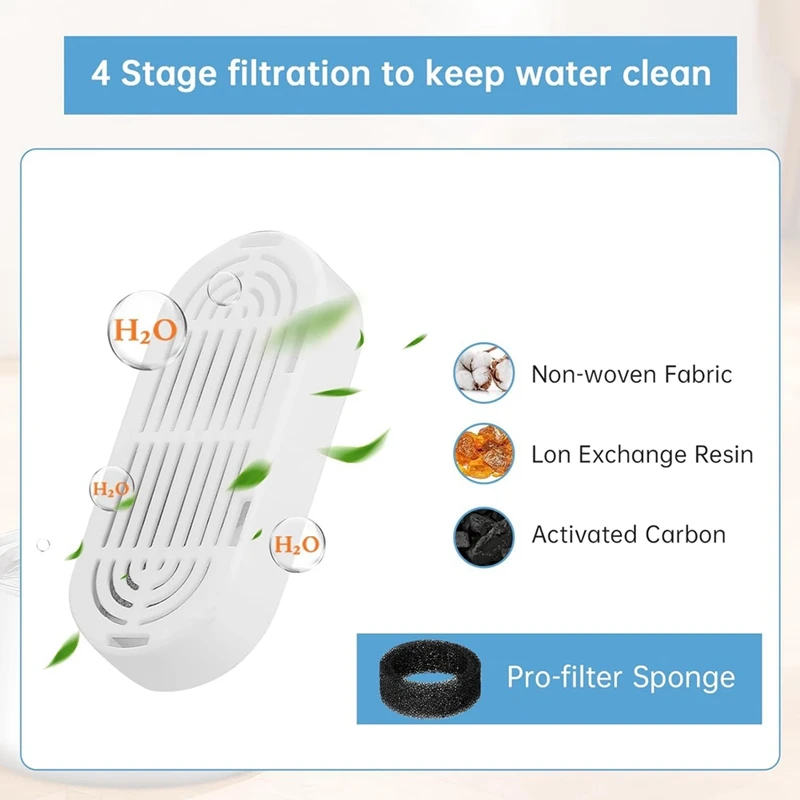 Сменный фильтр для водяного фонтана Cat: 3 + сменных фильтра из нержавеющей стали 135