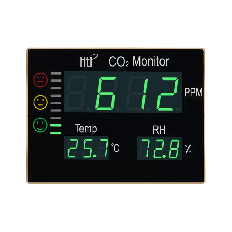 

Счетчик CO2, многофункциональный Термогигрометр, домашний Интеллектуальный газоанализатор, бытовой цифровой монитор загрязнения воздуха