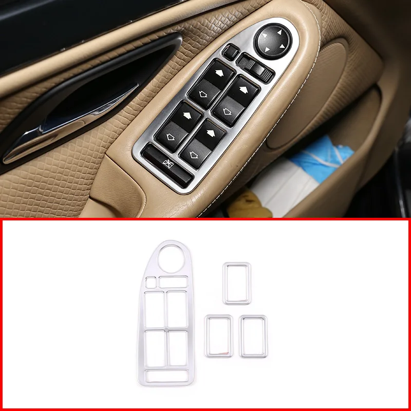 

Для BMW 5 серии E39 1996-2003 автомобильные аксессуары ABS хромированное стекло подъемный переключатель рамка Серебряный набор из 4 шт.