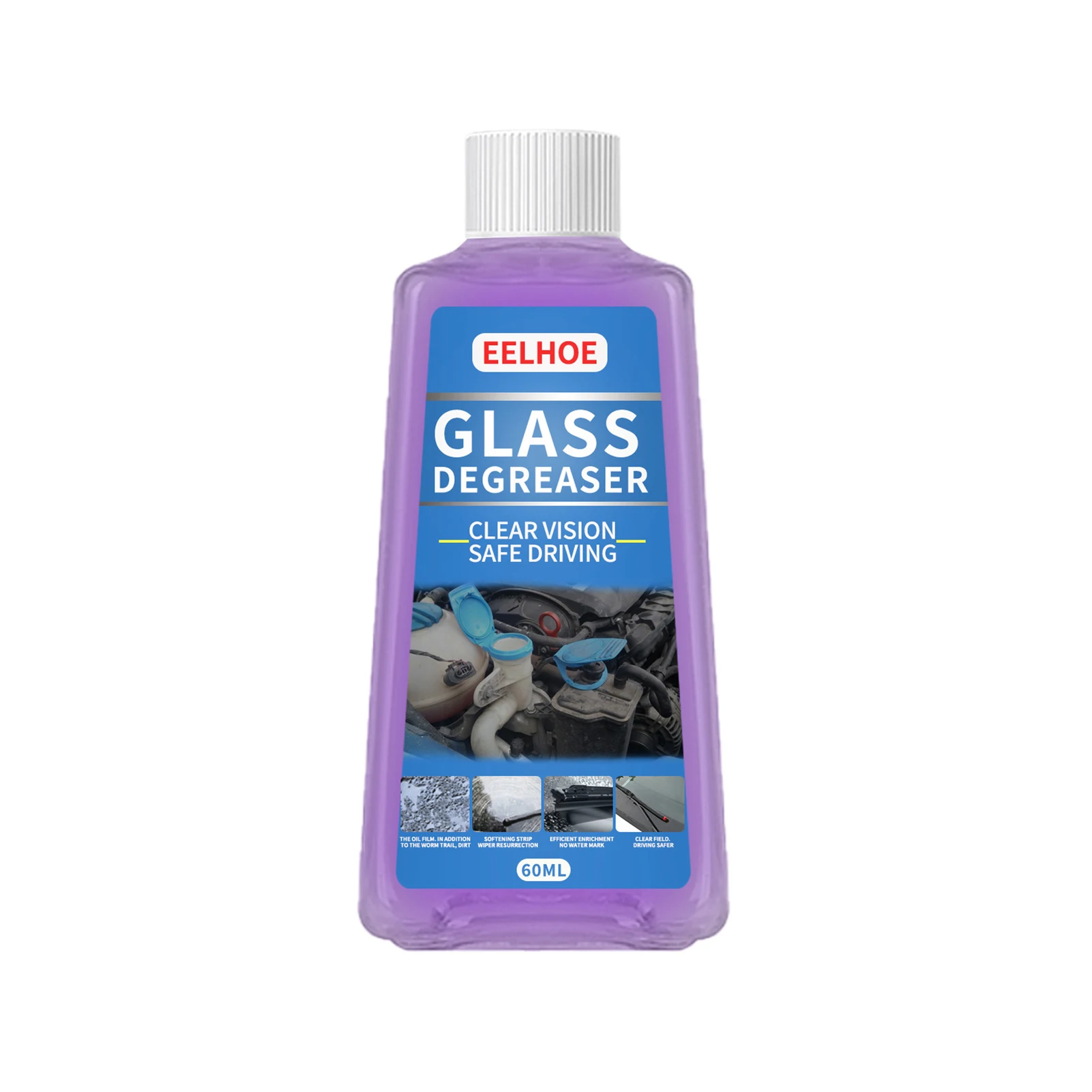 

Glass Cleaner For Cars Auto Glass Cleaner Streak-Free Anti Fog Rain Repellents Spray Mirror Water Repellents Film Car Windshield