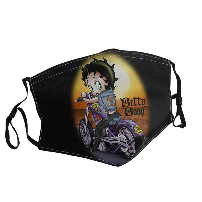 

Cartoon Tv Movie Boop Bettys Non-Disposable Adult Mouth Face Mask Anime Manga Dustproof Protection Cover Respirator Muffle
