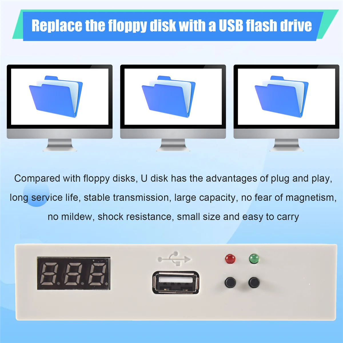 SCLS FDD-UDD U144K 1,44 МБ USB SSD эмулятор дисковода для промышленных контроллеров для компьютеров станки для передачи данных (art.: 3920cfd98e208) - 3920cfd98e208
