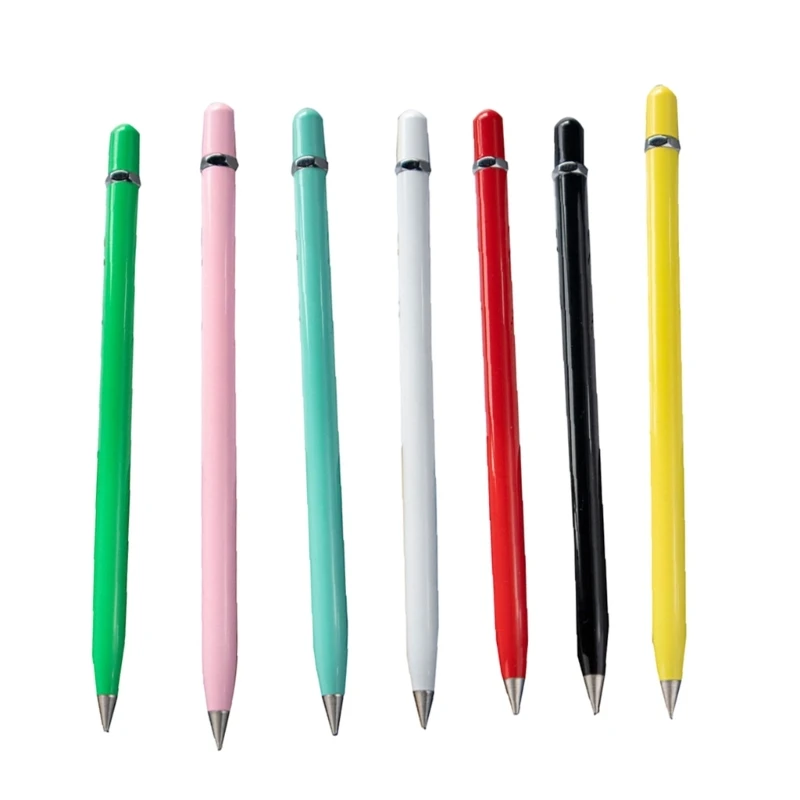 

E9LB Metal Everlasting Pen Refillable Inkless Pen Sketch Pencil No sharpening Gift for Beginner Student Boy Girl Drawing