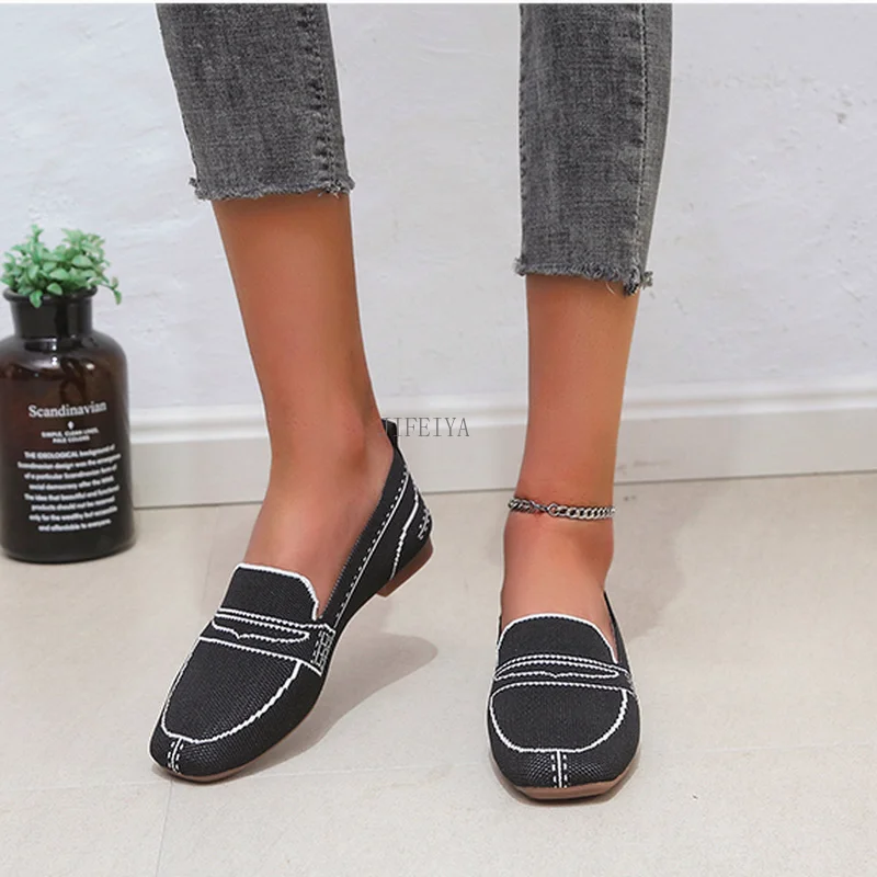

Women Casual Flat Shoes Autumn Flat Loafer Women Shoes Soft Denim Shoes Zapatos De Mujer Women's Comfortable Walking Shoes