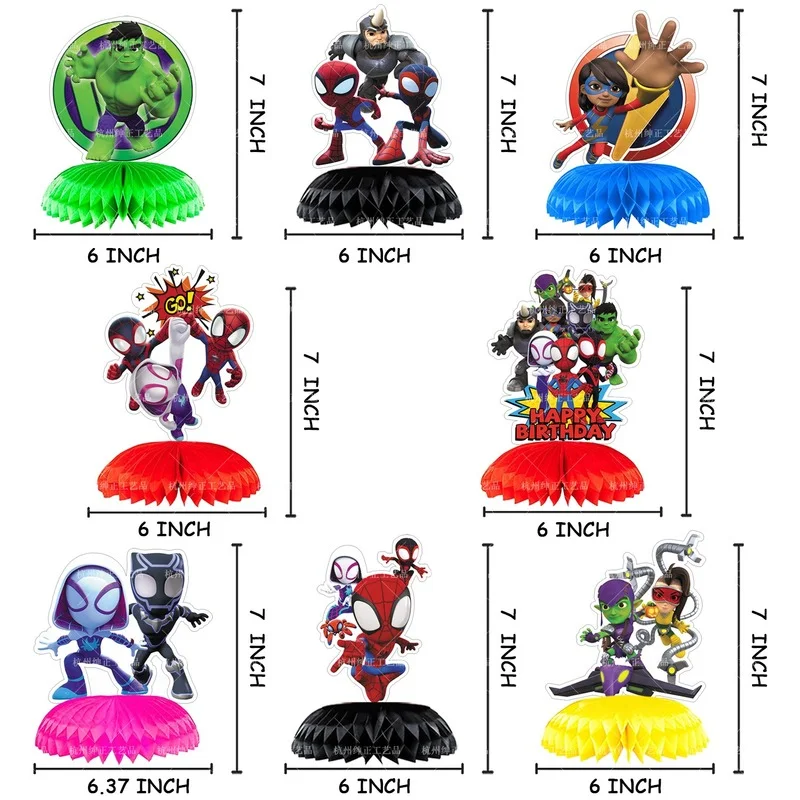 Паук и его удивительные друзья сотовый шар украшение для рабочего стола бумажный