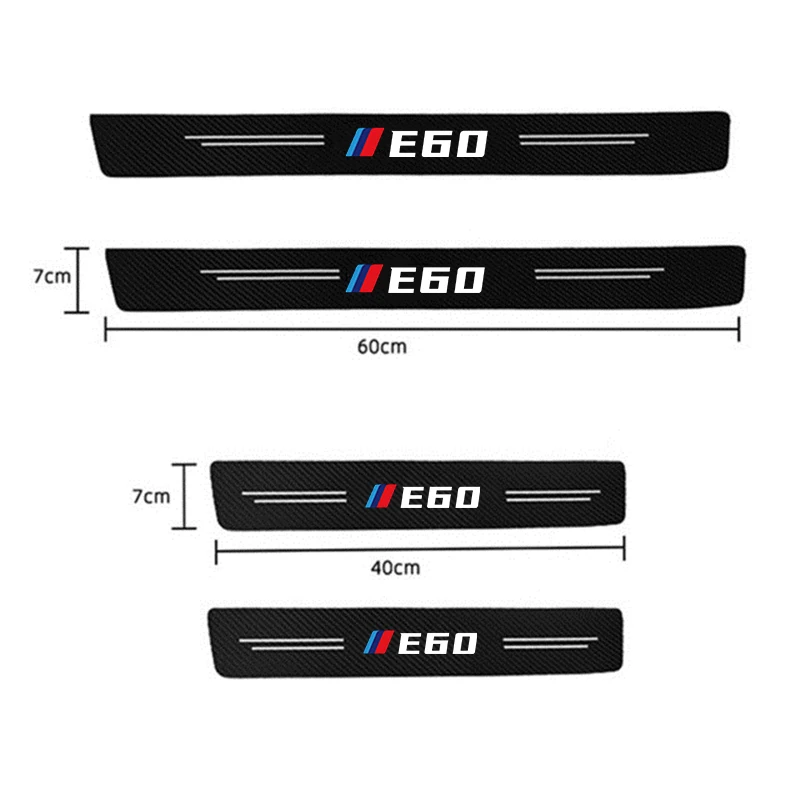 4 шт. автомобильные наклейки на пороги BMW E30 E34 E36 E39 E46 E60 E61 E84 E87 E90 |