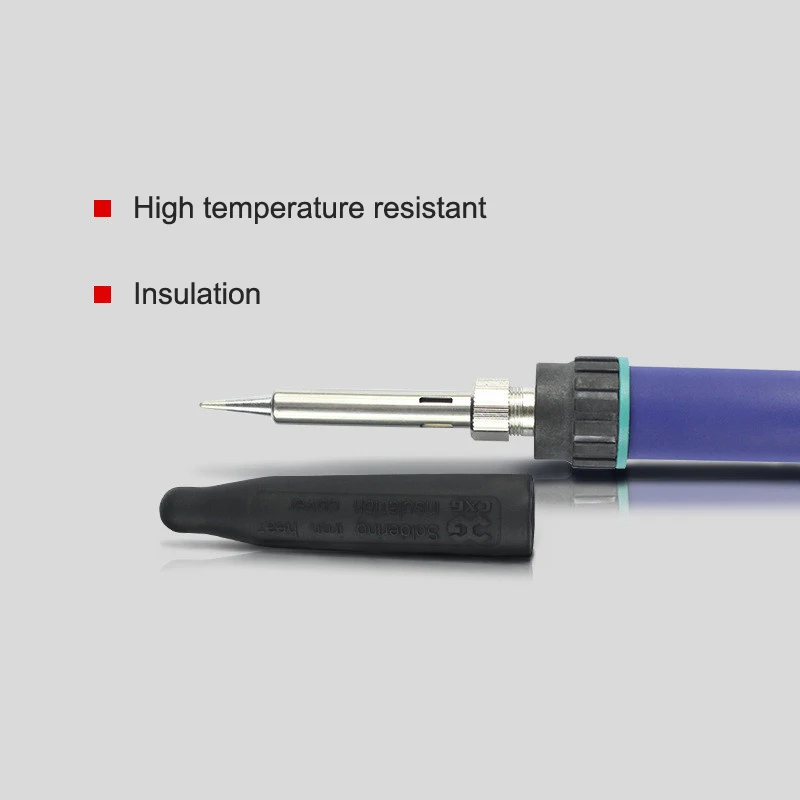

Universal Electric Soldering Iron Head Silicone Cover High Temperature Solder Stations Welding Tip Protect Tool Insulation Shell