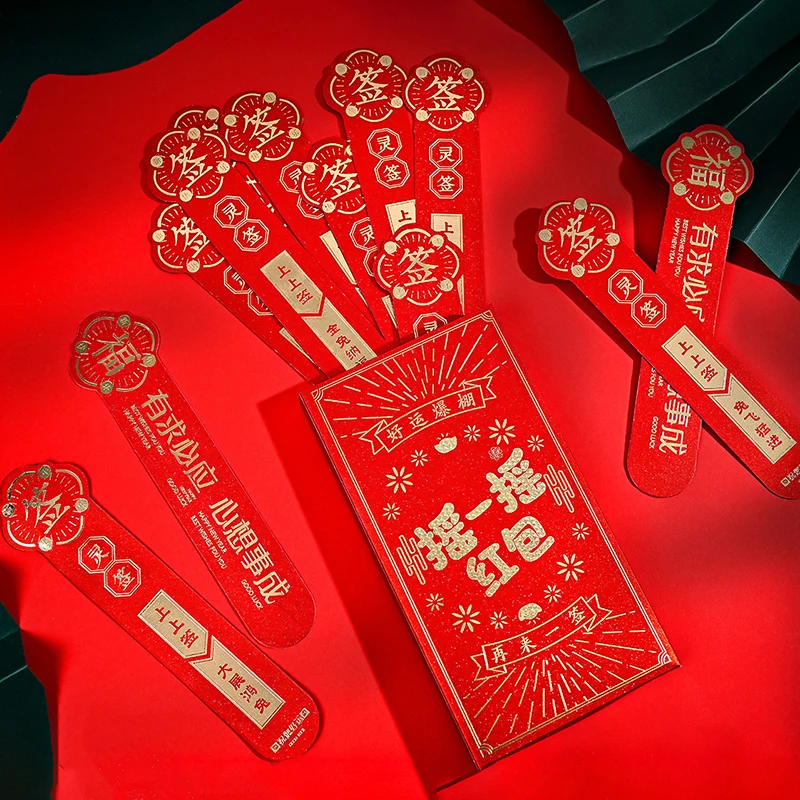 

12pcs Chinese Lunar New Year Red Packets Creative Money Bags Red Envelopes 2023 Spring Festival Sealed New Year Hong Bao