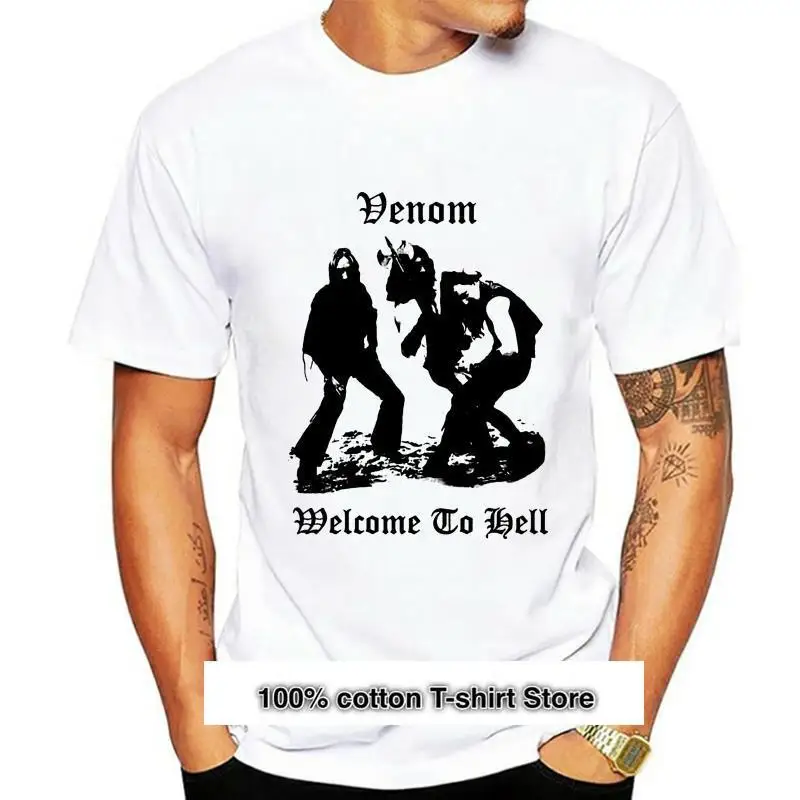 

Venom-Camiseta Welcome to Hell v4, de metal, negra, trash, todas las tallas