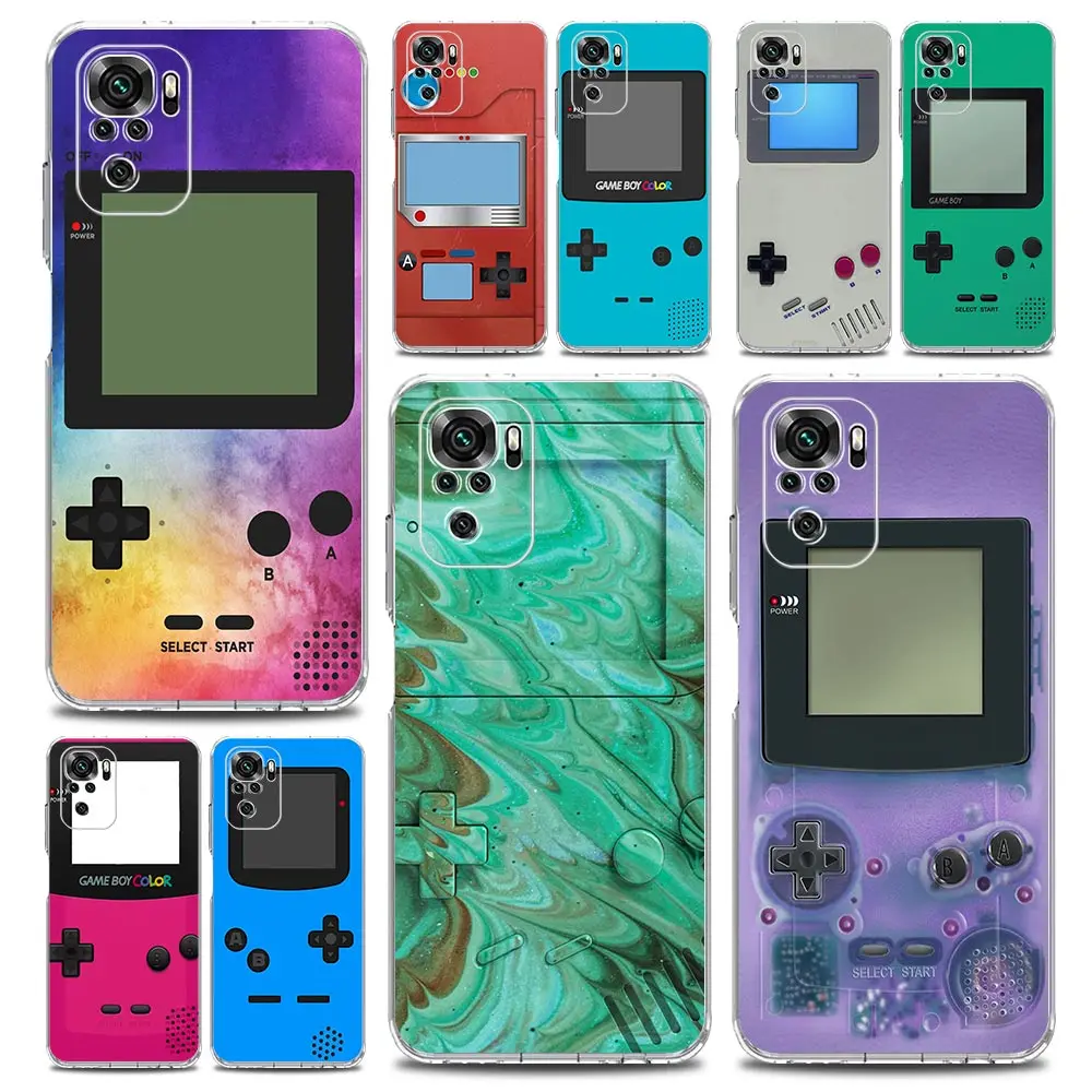 

Gameboy Boy Game Clear Phone Case For Xiaomi Redmi Note 12 5G 9S 9 8 10 11 Pro+ 9T 8T 10C 9C 9A 7 Pro Soft TPU Back Cover Coque
