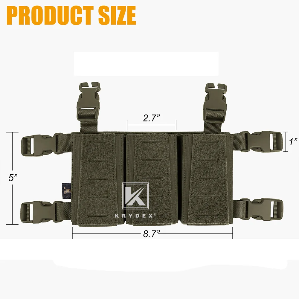 Тактический панельный плакат KRYDEX Triple .223 5 56 сумка для магазина магнитная