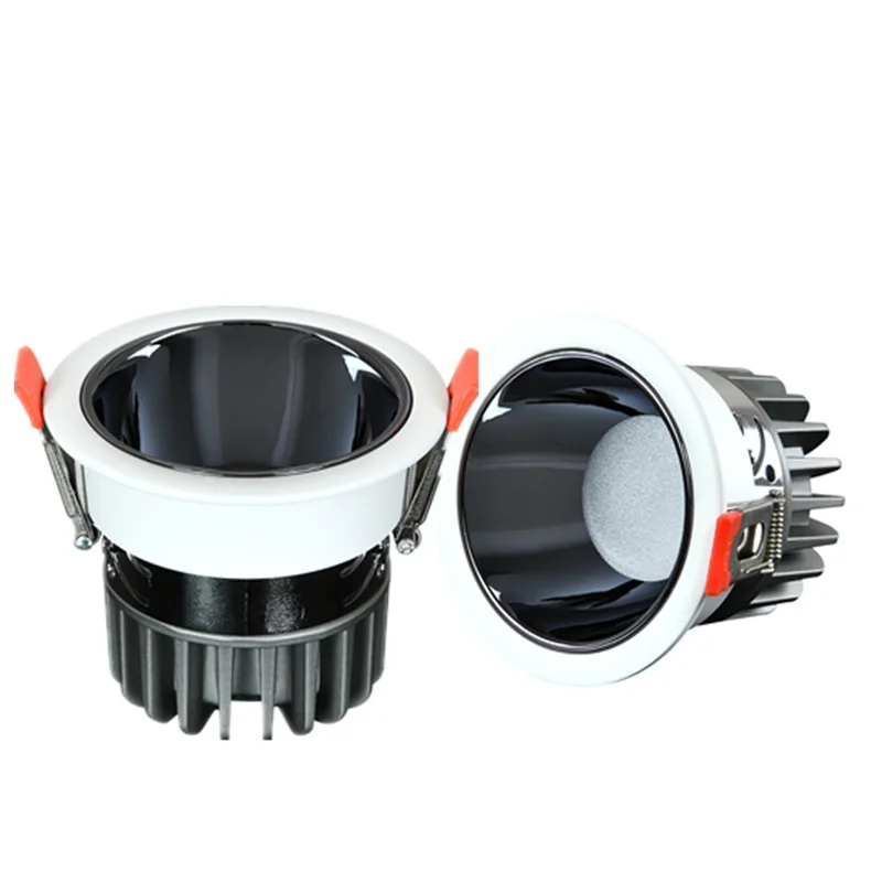 Утопленные антибликовые COB светильники 5 Вт 7 9 12 15 18 24 регулируемая яркость