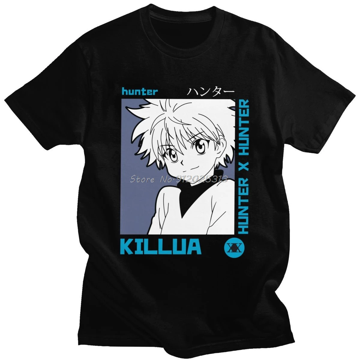 Мужская футболка Hunter X женская с принтом манги Killua Zoldyck топ одежда в стиле