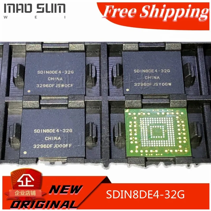 

1pcs~10pcs/LOT 100%NEW SDIN8DE4-32G New original eMMC 32GB NAND flash memory IC chip BGA153